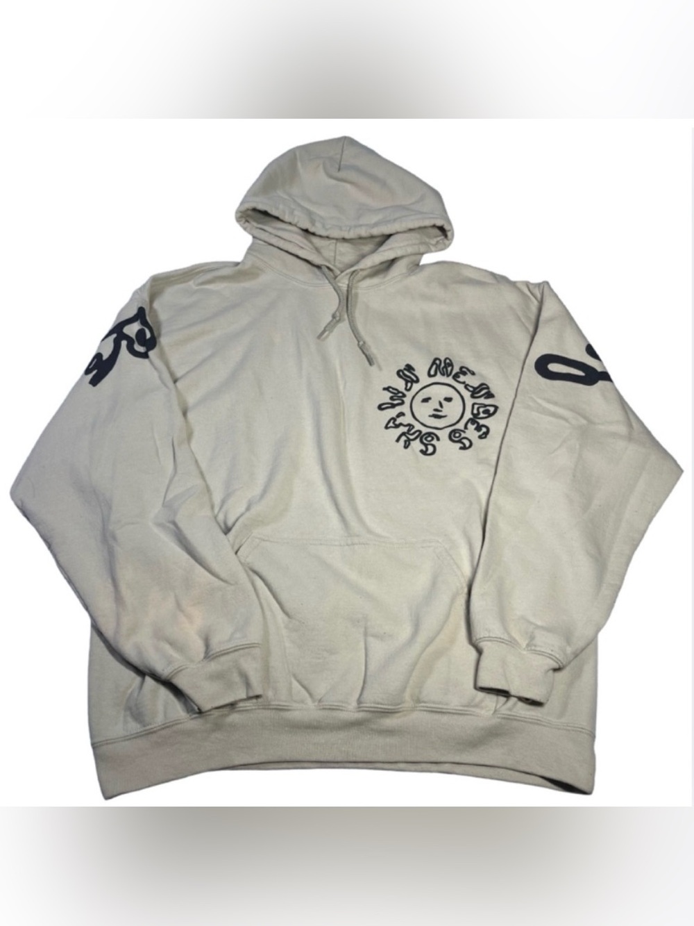 Shawn Mendes Large Wonder Era Hoodie Pullover Beige Black Concert Unisex Tour